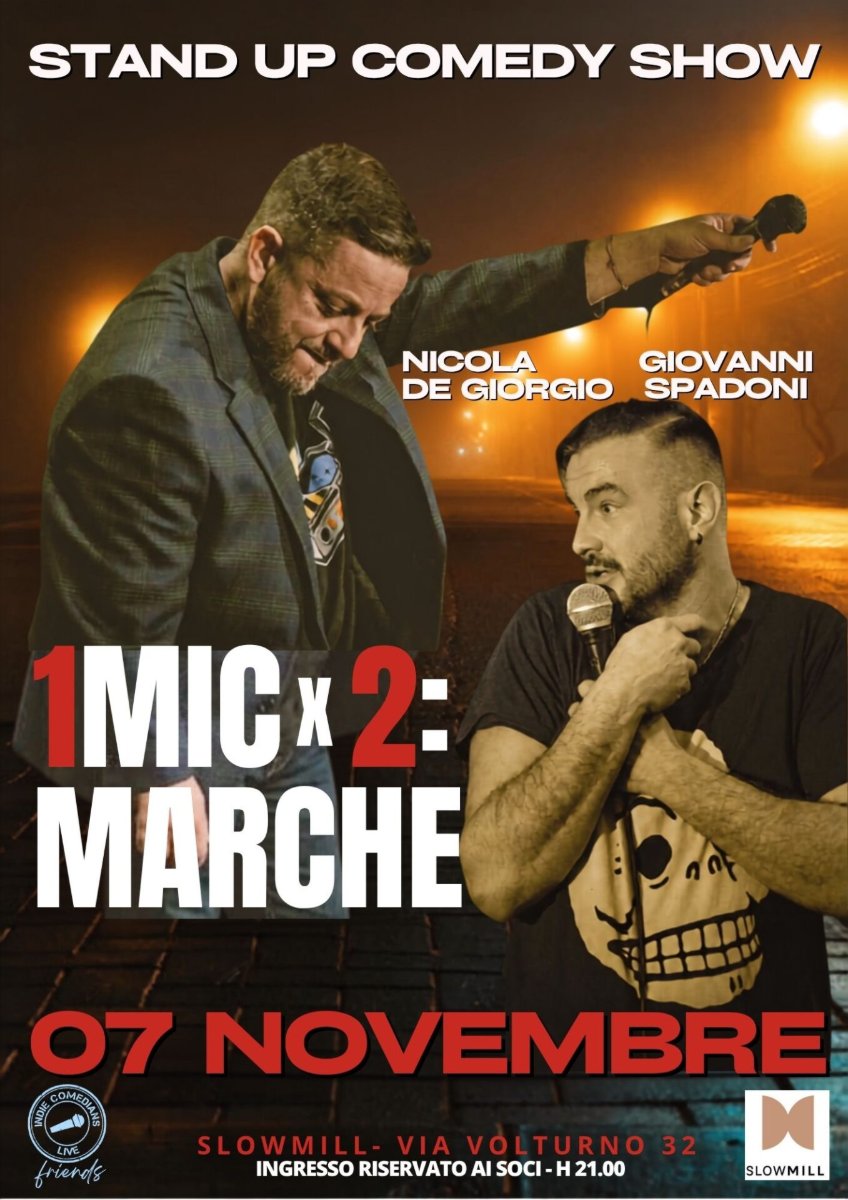 Locandina di 1 MIC X 2: MARCHE | Stand up comedy show
