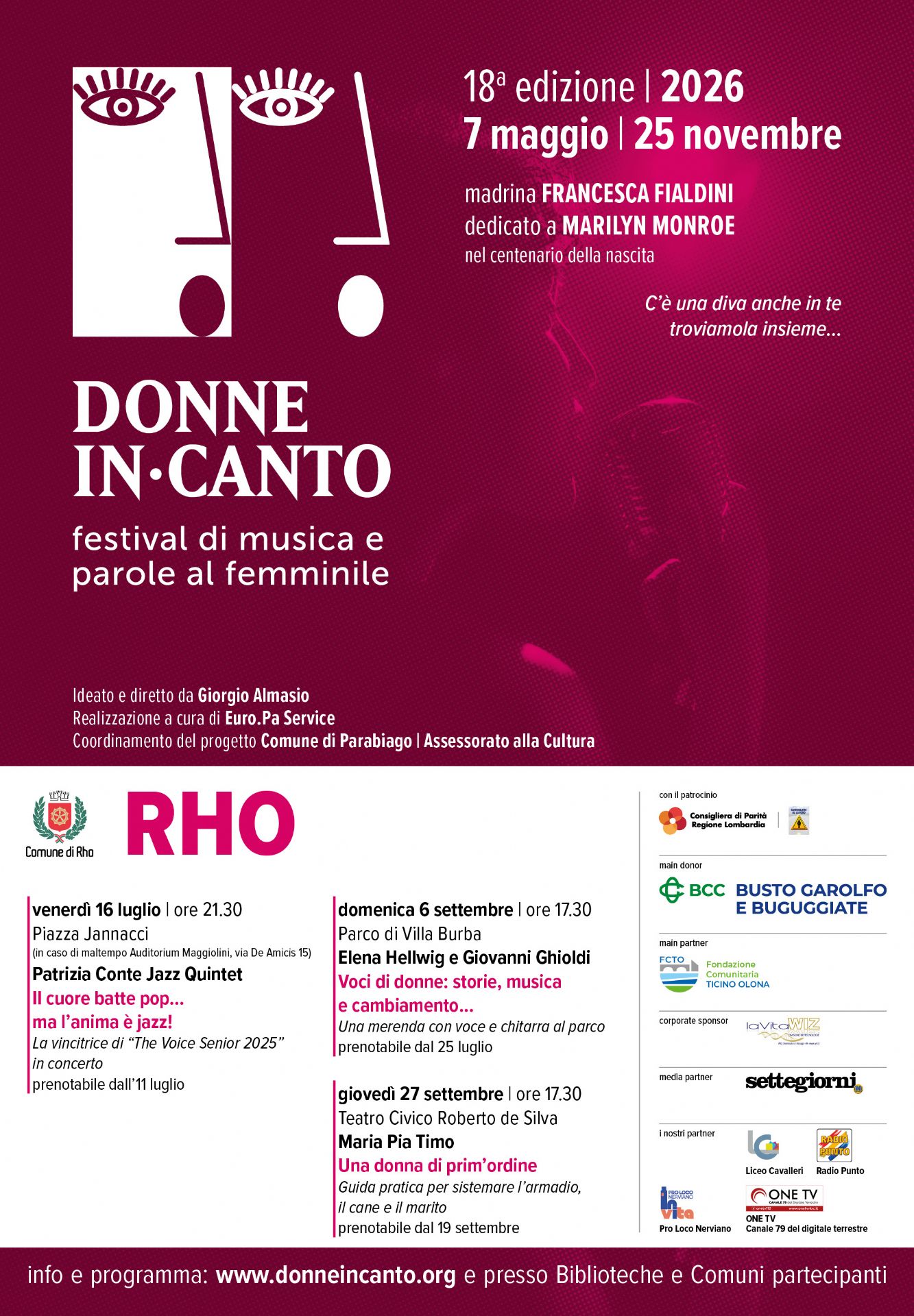 Locandina di 18ª edizione Donne In·Canto: Maria Pia Timo - Una donna di prim’ordine