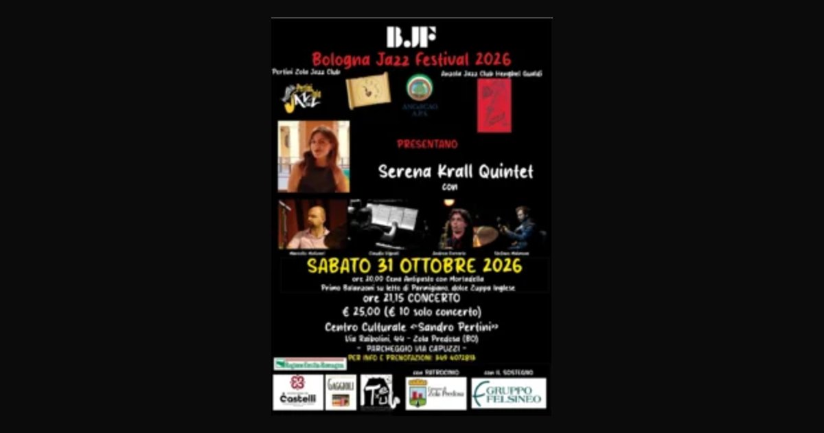 Locandina di 31 Ottobre: Bologna Jazz Festival al “Pertini” – Serena Krall Quintet