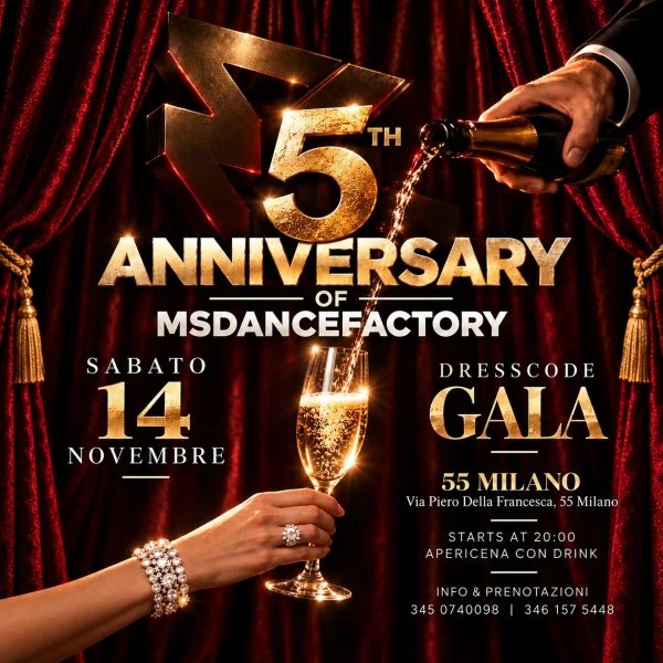 Locandina di 5° Anniversario MSDANCEFACTORY