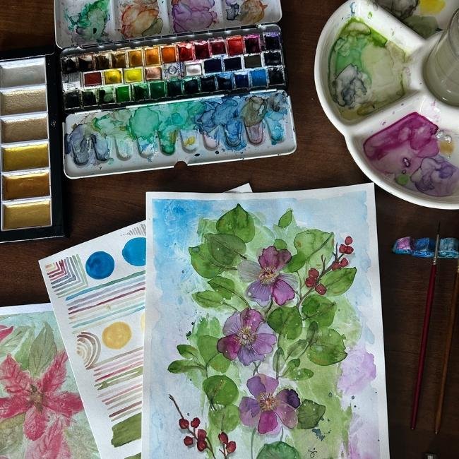 Locandina di Acquerello botanico moderno