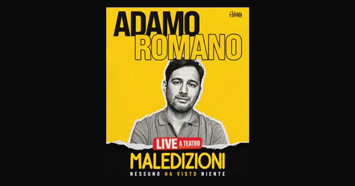 Locandina di Adamo Romano – Maledizioni live a teatro