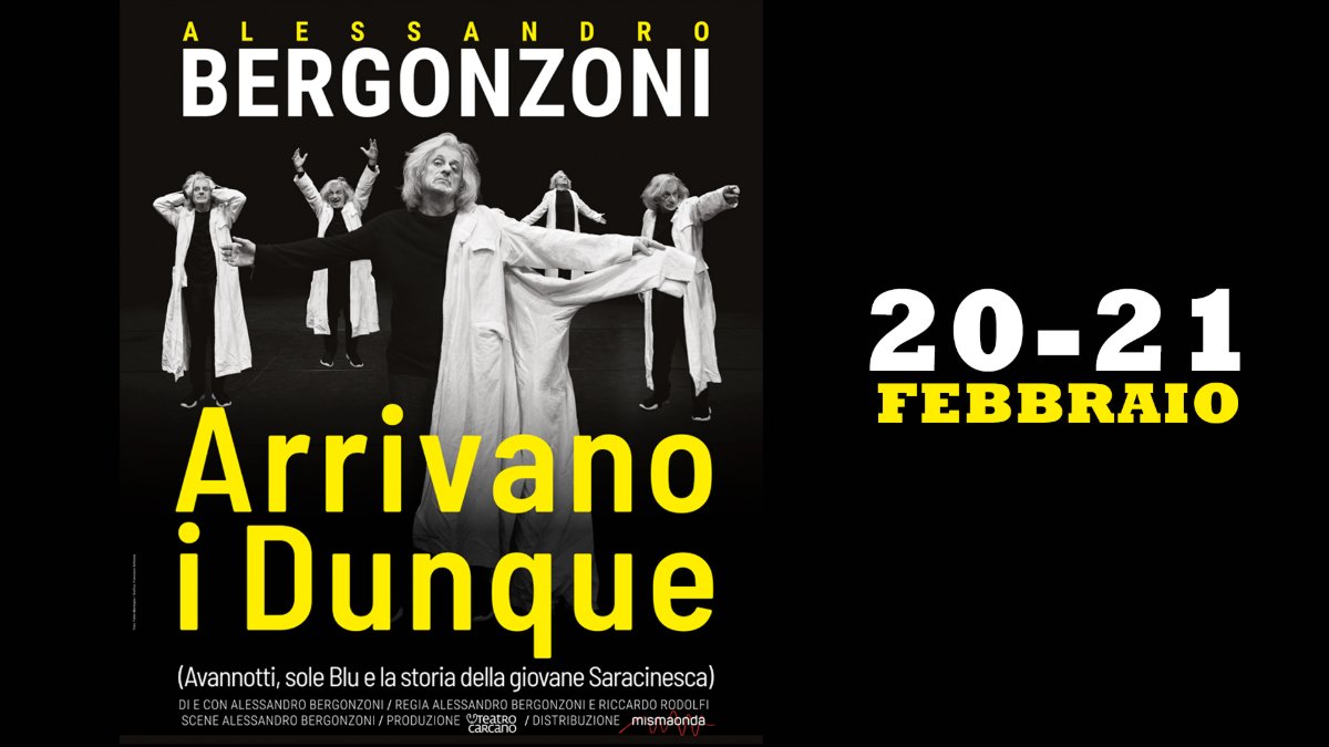 Locandina di Alessandro Bergonzoni – Arrivano i Dunque
