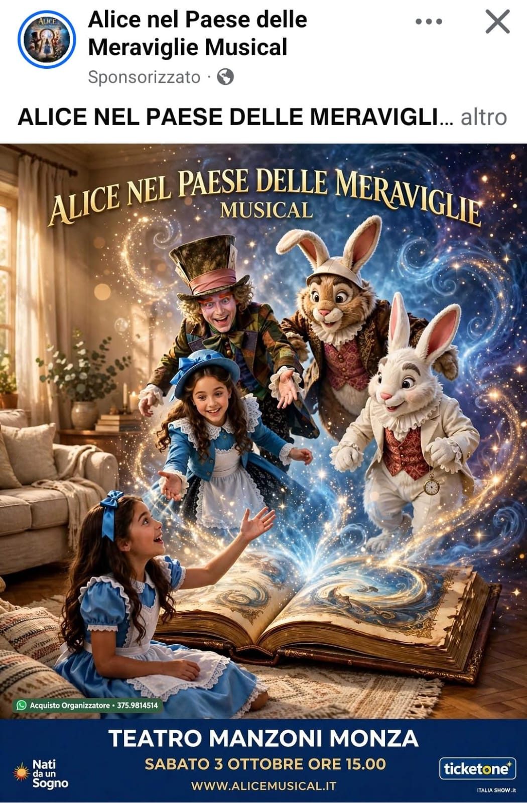 Locandina di Alice nel Paese delle Meraviglie Musical
