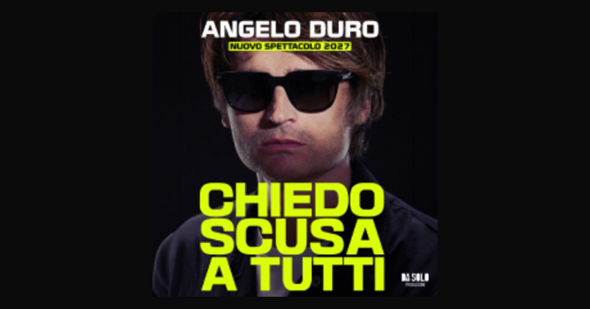 Locandina di Angelo Duro - Chiedo scusa a tutti