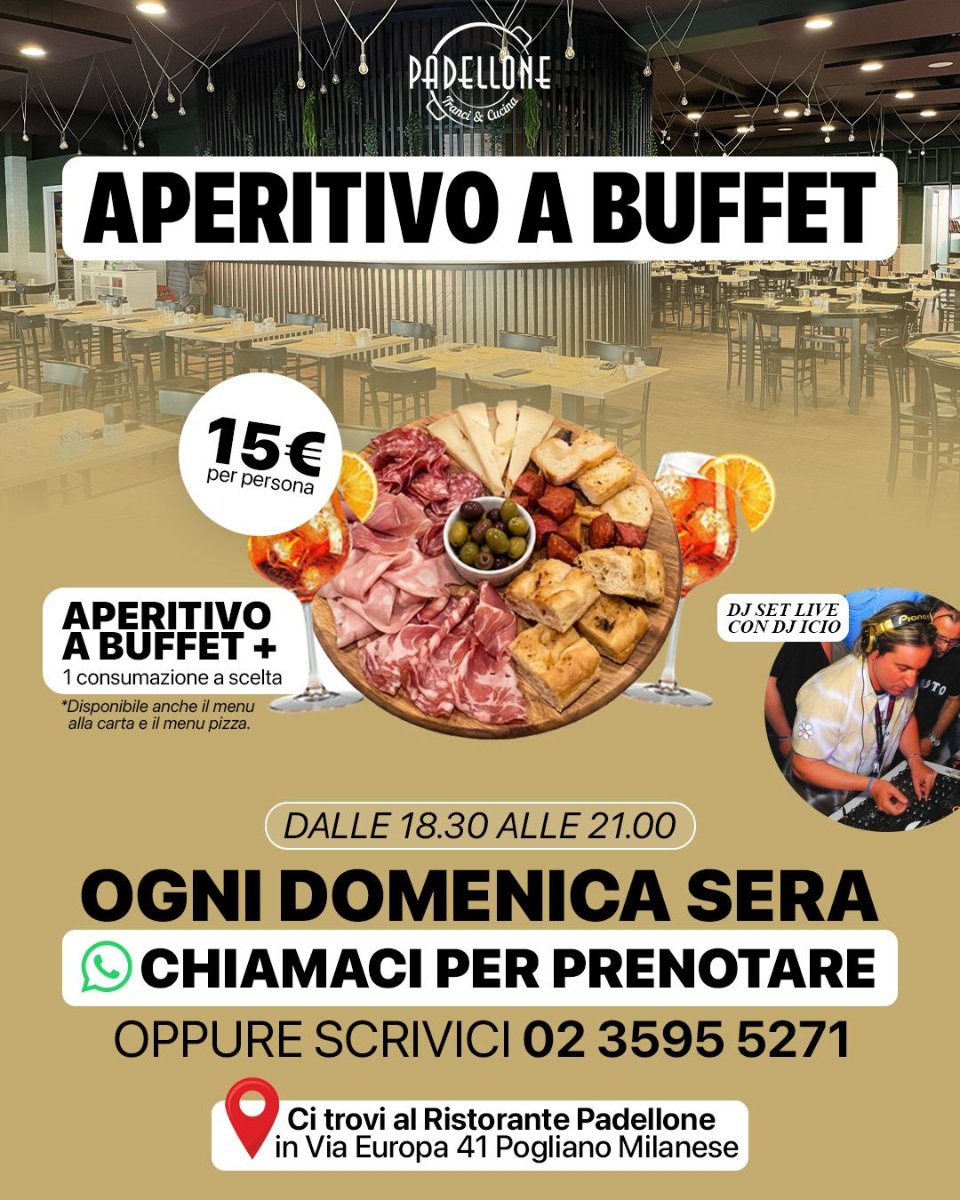 Locandina di Aperitivo a buffet