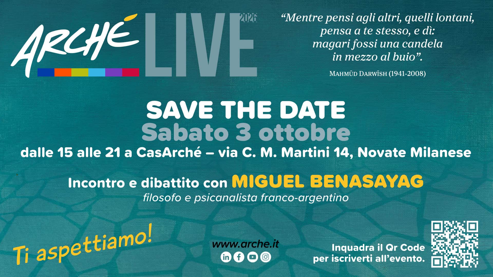 Locandina di Arché Live 2026
