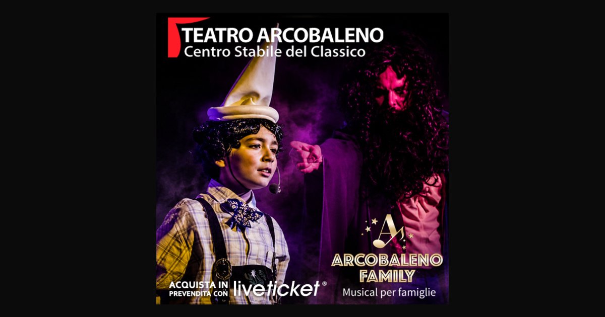 Locandina di Arcobaleno Family – La Magica Storia Di Pinocchio