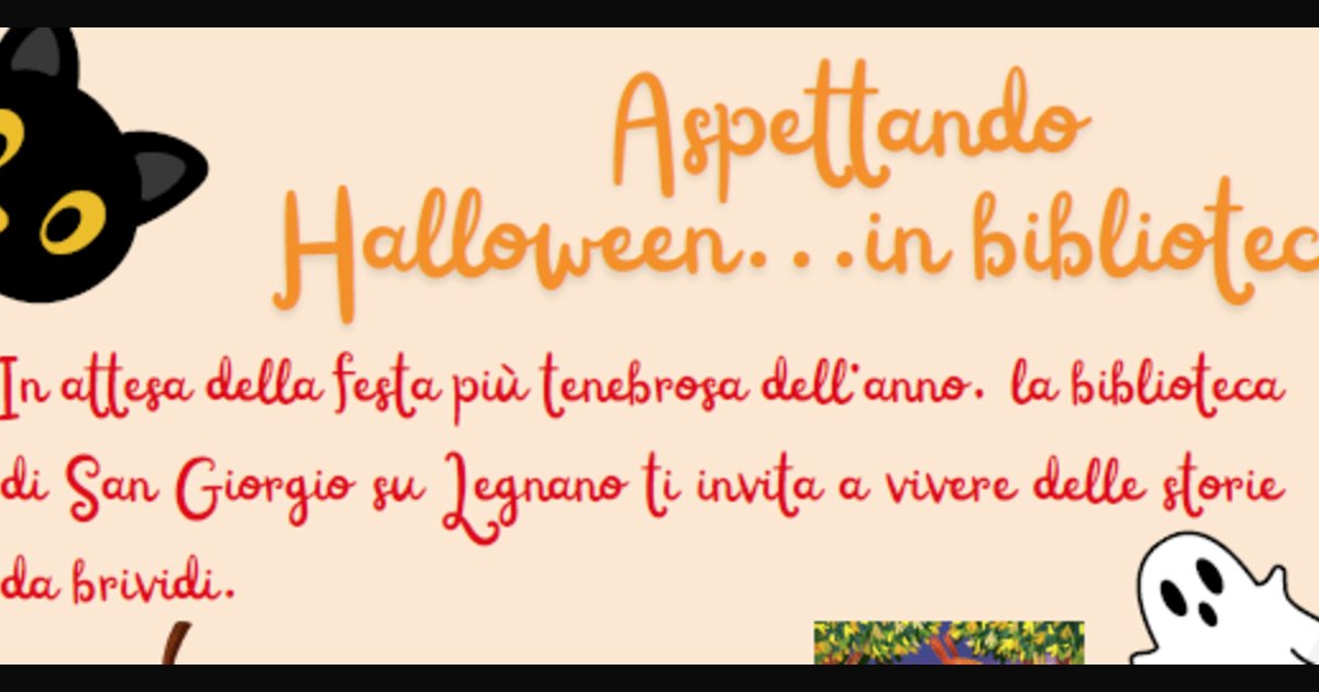 Locandina di Aspettando Halloween...in biblioteca!