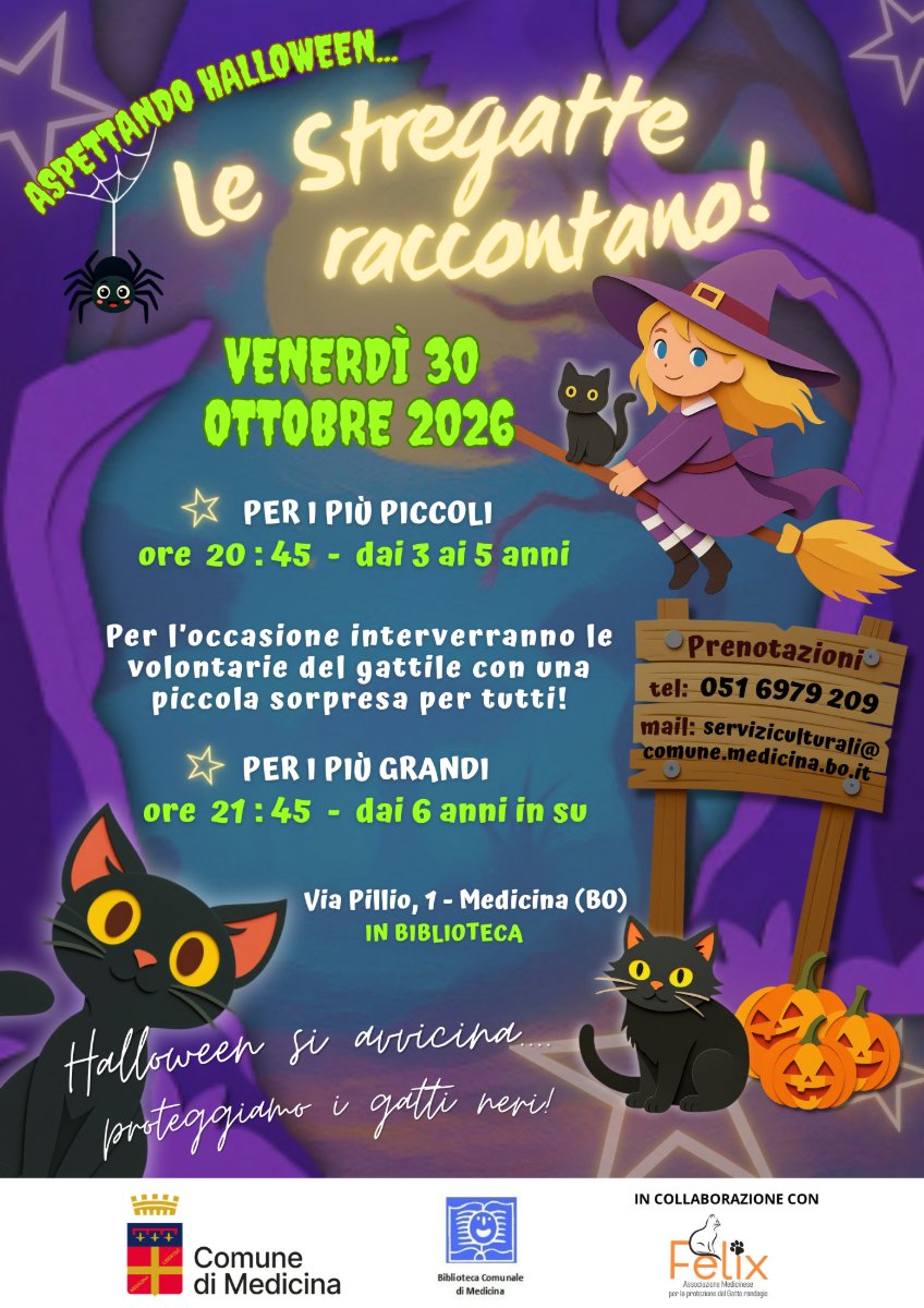 Locandina di Aspettando Halloween… le Stregatte raccontano!