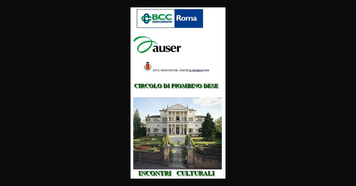 Locandina di Attività culturali AUSER Piombino Dese 2026