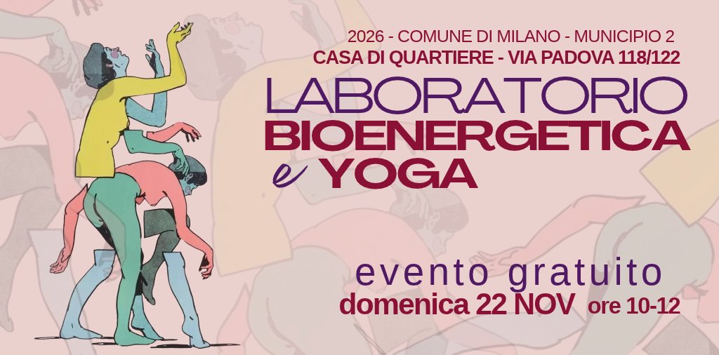 Locandina di Bioenergetica e Yoga – Ritrovare il Corpo