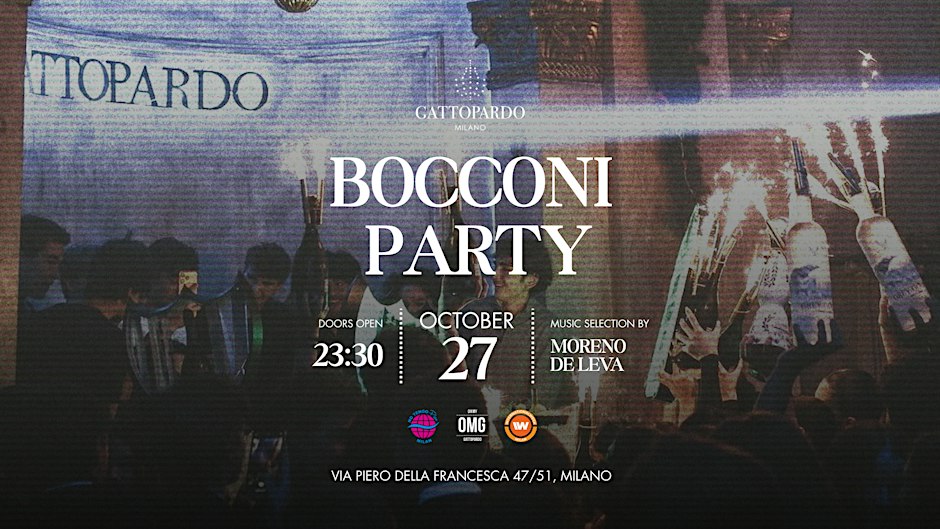 Locandina di Bocconi After Exams Party - Oh My Gattopardo