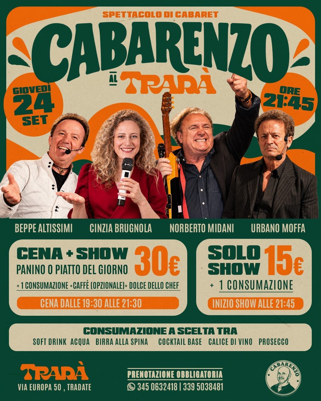 Locandina di Cabarenzo al Tradà