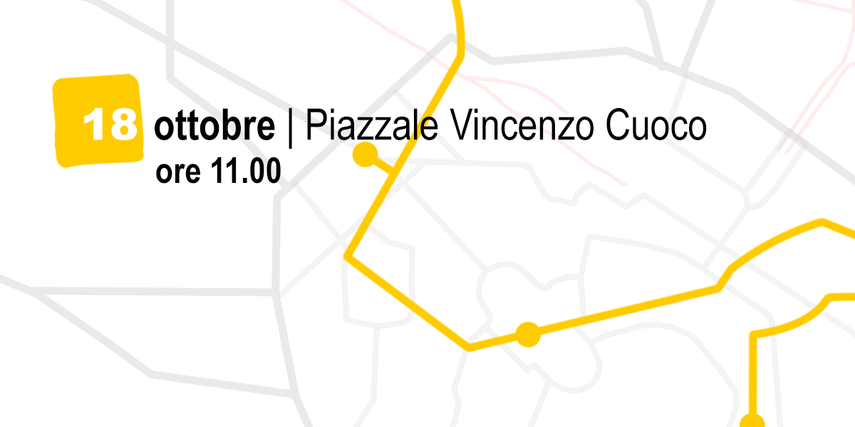 Locandina di Camminare nella memoria – Piazzale Vincenzo Cuoco