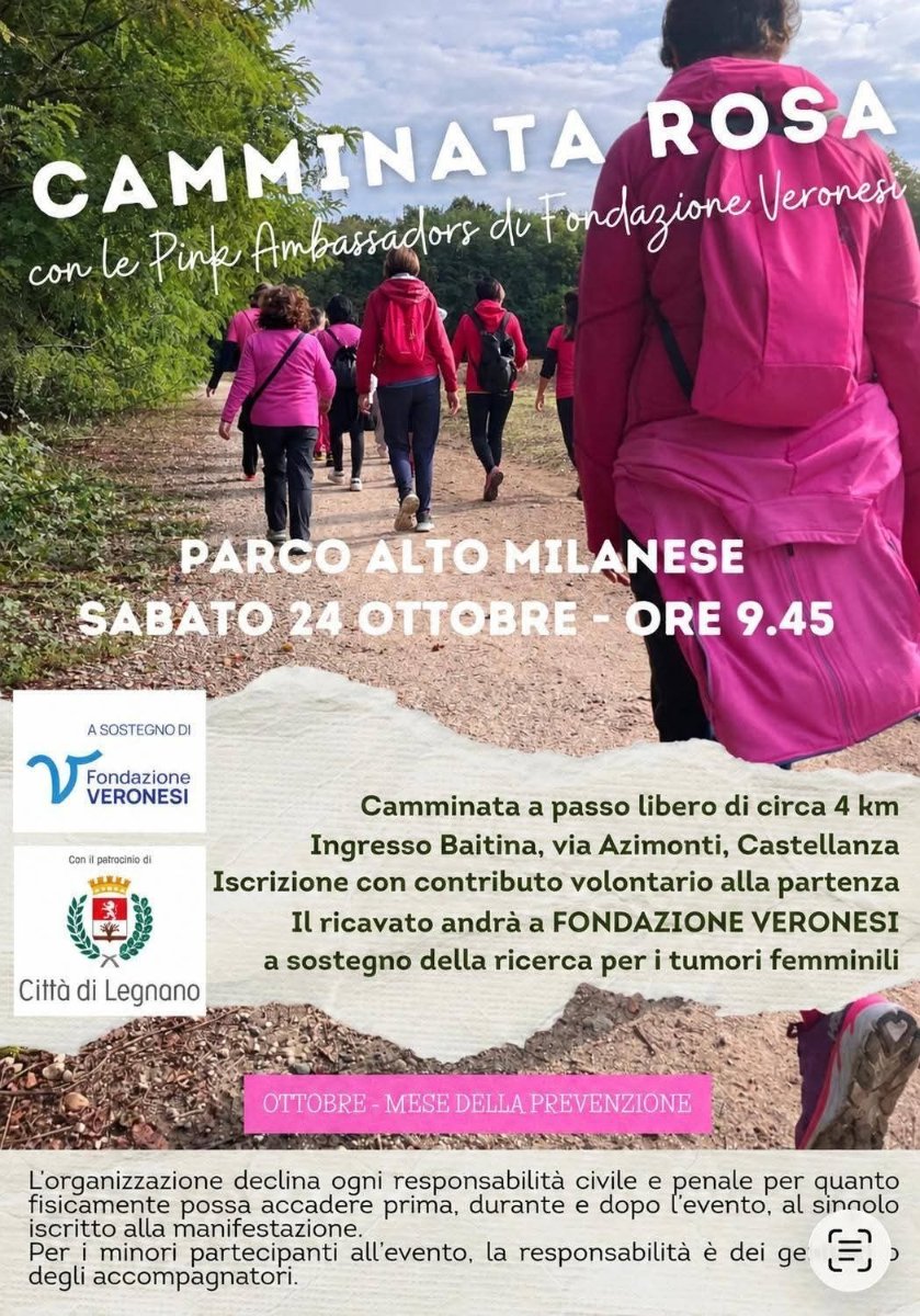 Locandina di Camminata Rosa