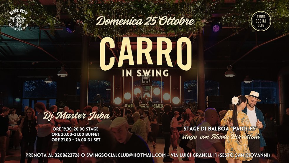Locandina di CARRO IN SWING 25.10