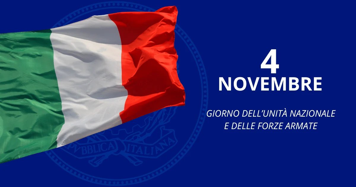 Locandina di Celebrazioni IV NOVEMBRE - giornata dell'unità nazionale e delle forze armate
