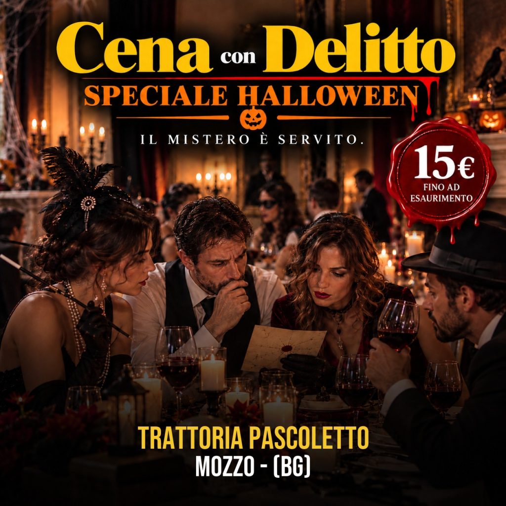 Locandina di Cena con Delitto Speciale Halloween — TRATTORIA PASCOLETTO