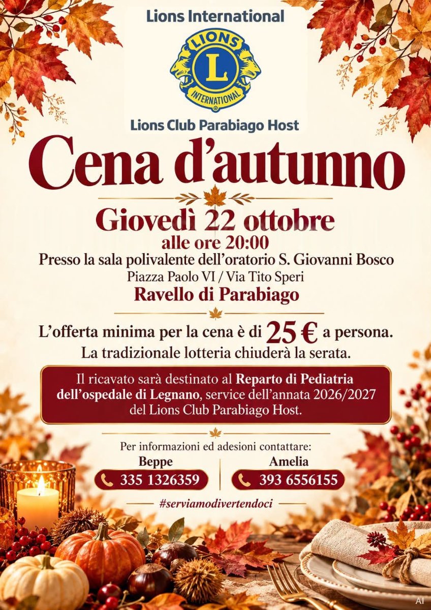 Locandina di Cena d’autunno