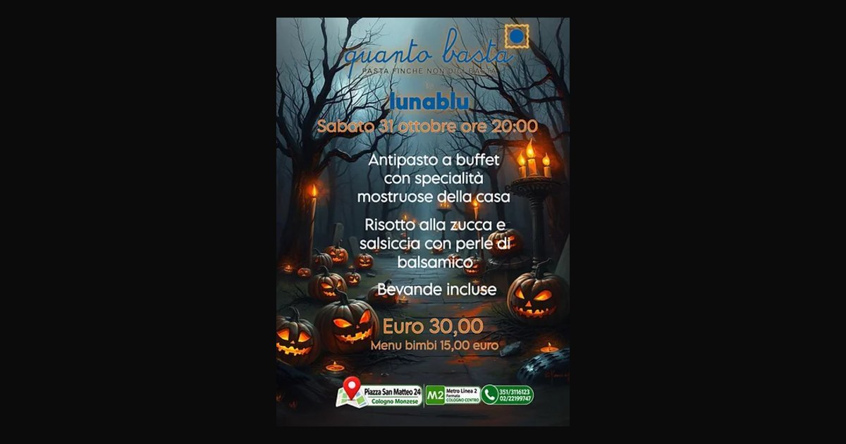 Locandina di Cena di Halloween