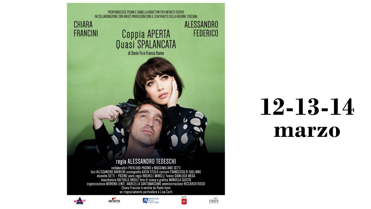 Locandina di Chiara Francini, Alessandro Federico – Coppia aperta quasi spalancata
