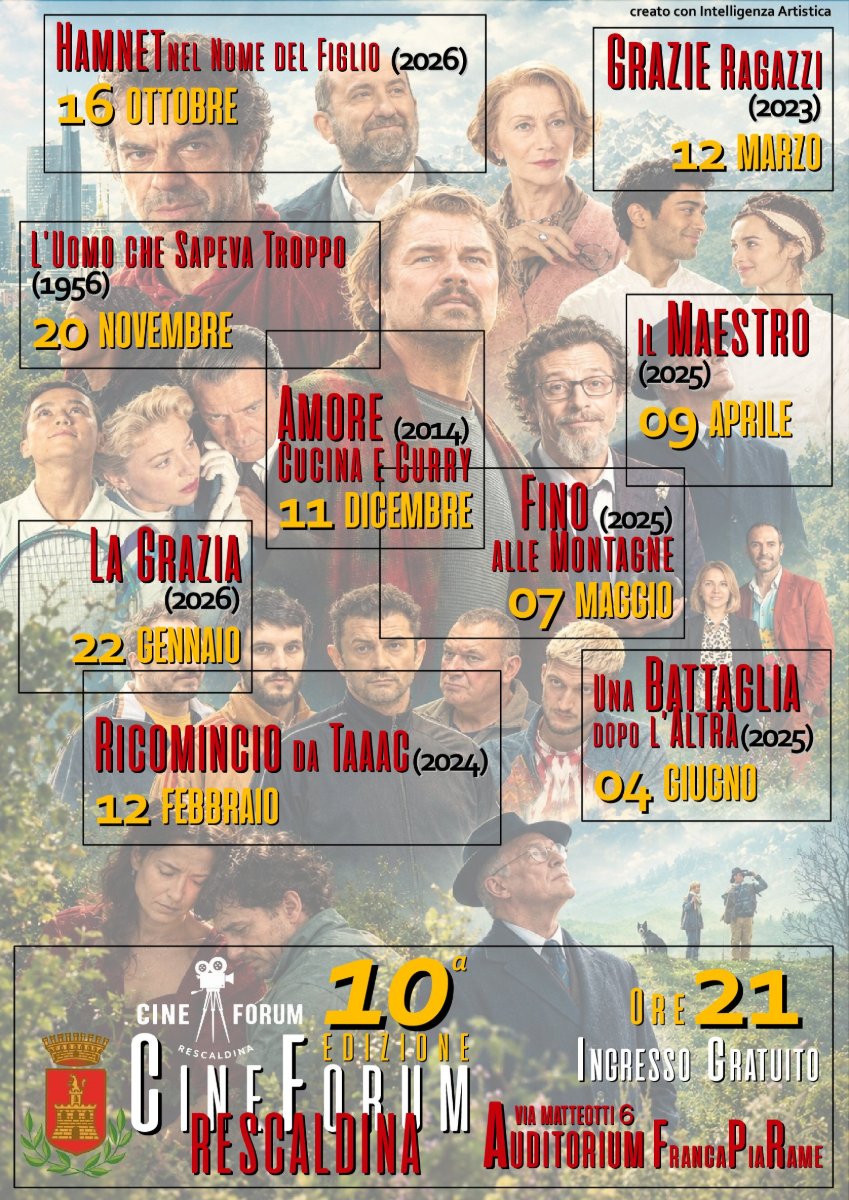 Locandina di Cineforum Rescaldina 10a Edizione - Amore cucina e curry