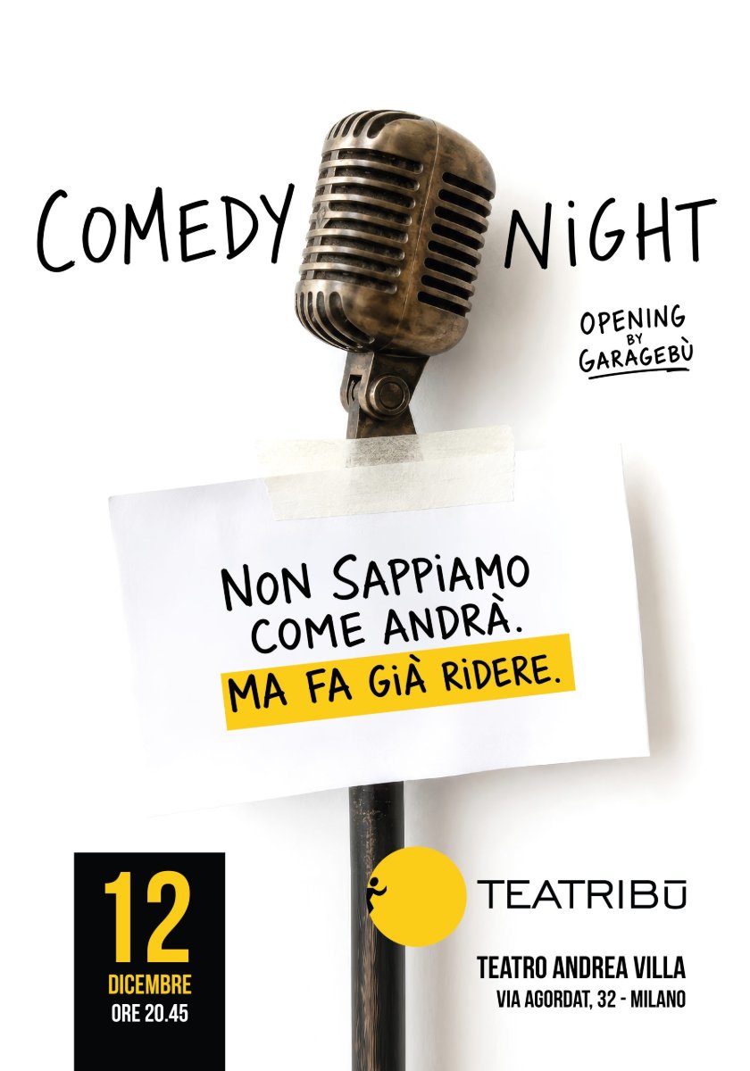 Locandina di Comedy Night + opening Garagebù