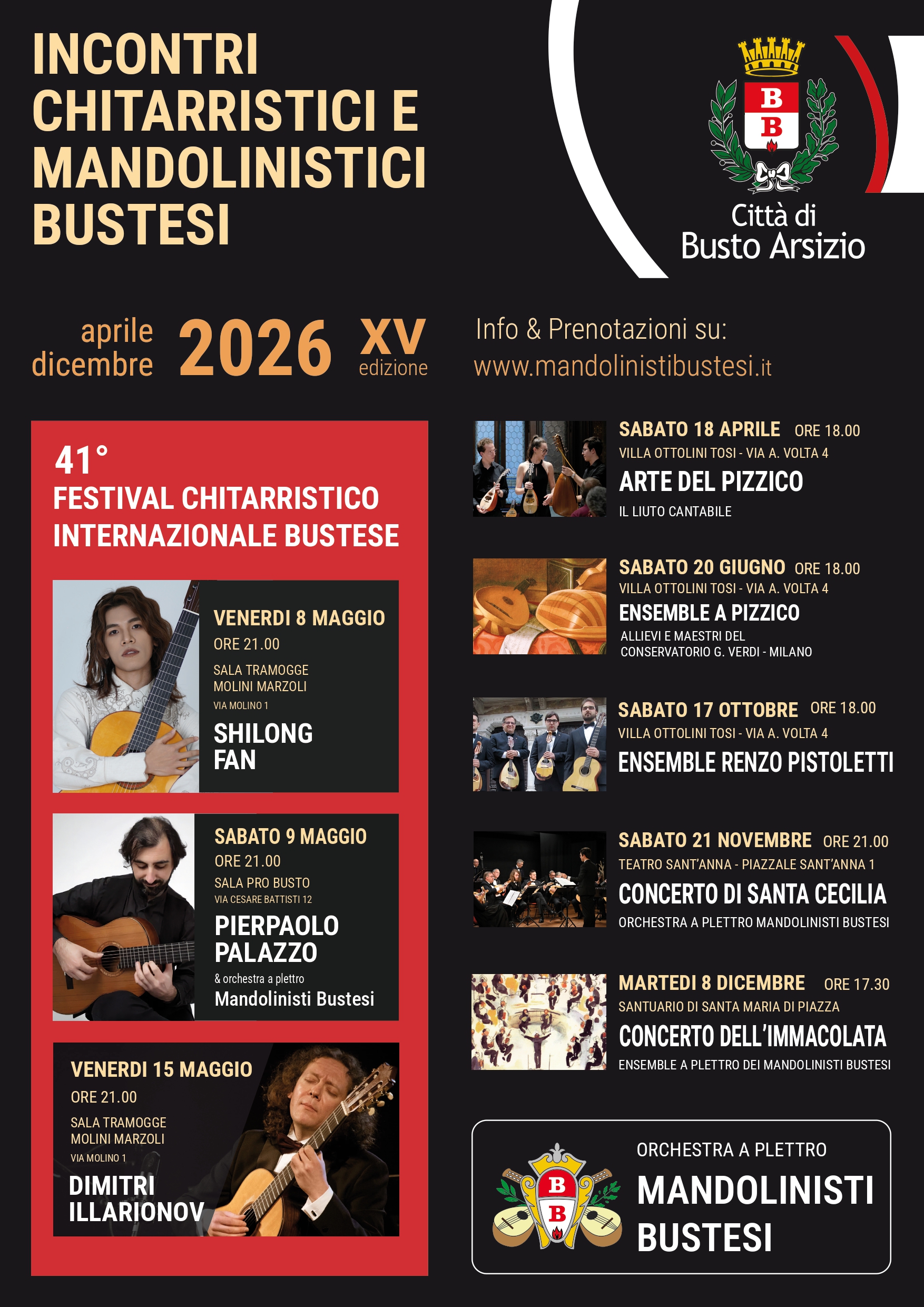 Locandina di Concerto di Santa Cecilia - Orchestra a plettro mandolinisti bustesi