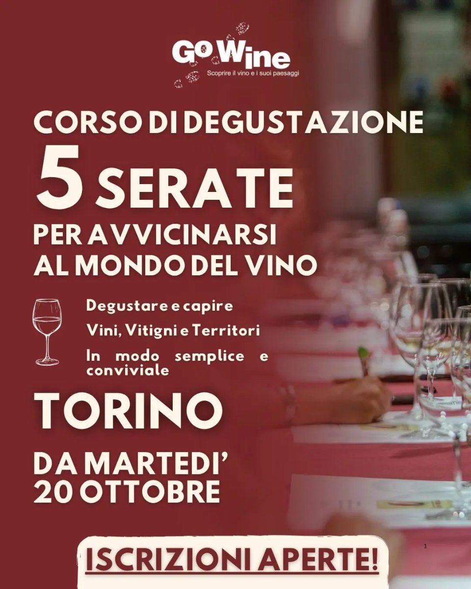 Locandina di Corso di Degustazione a Torino