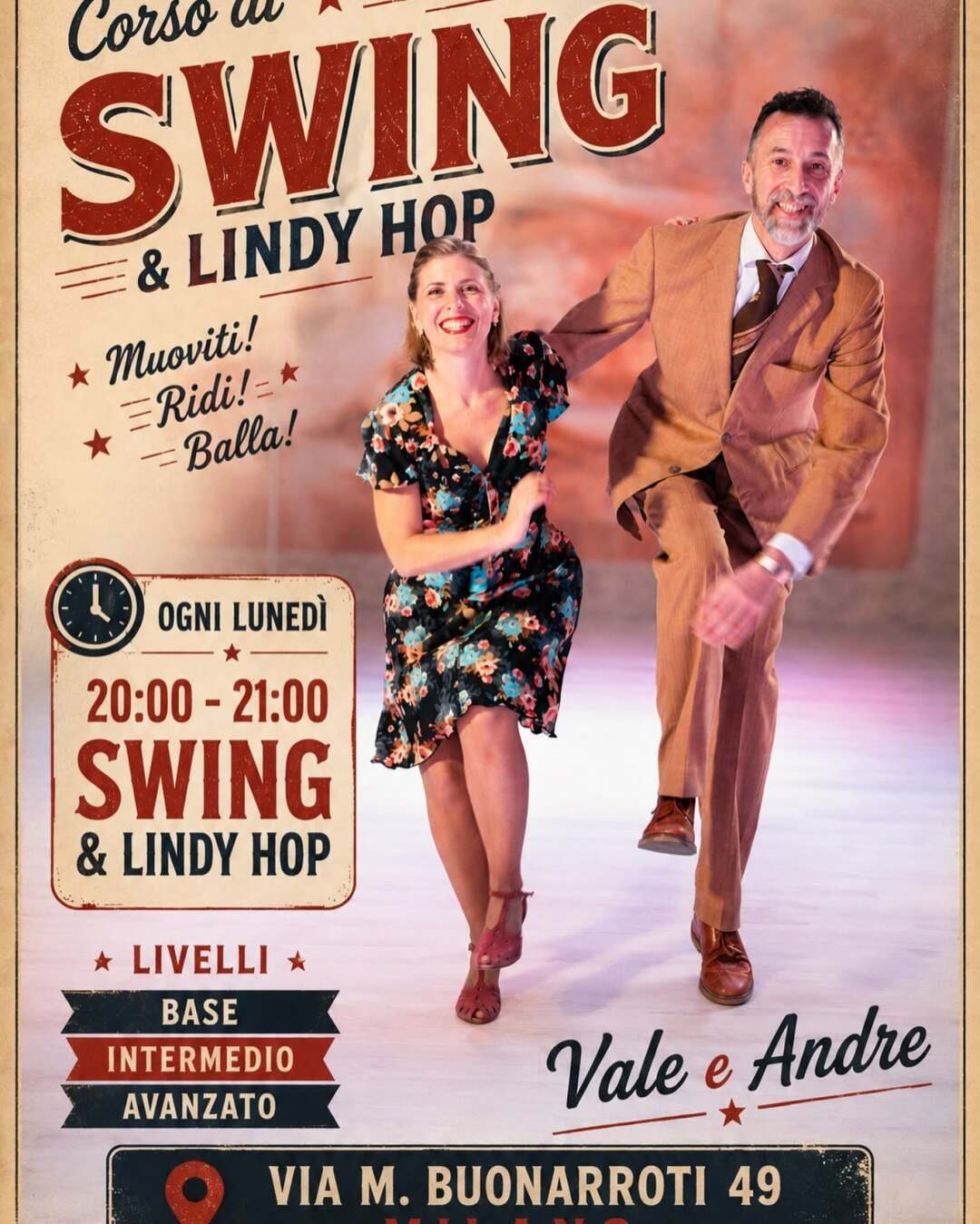 Locandina di Corso di Swing & Lindy Hop