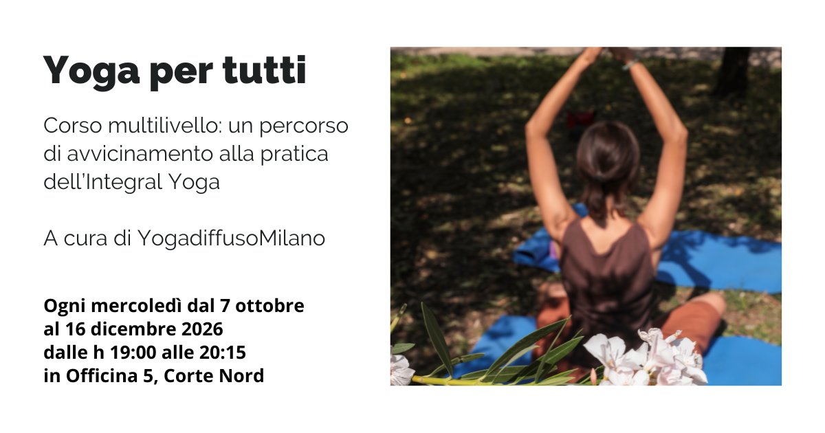 Locandina di Corso di Yoga per tutti – multilivello