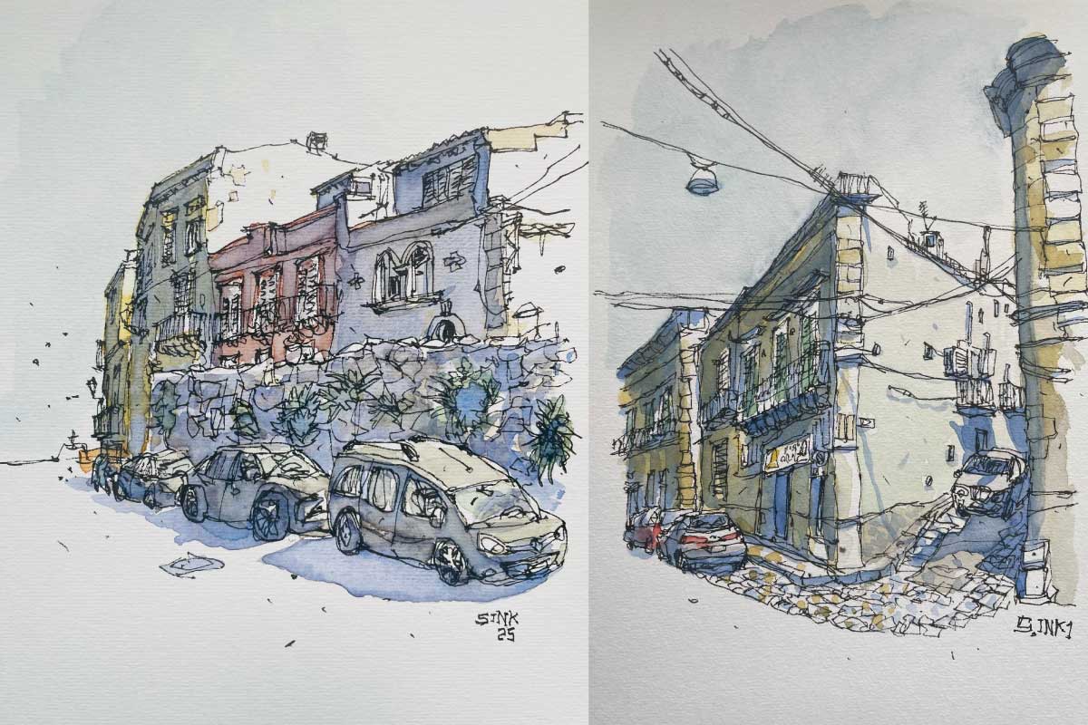 Locandina di Corso Sketching Urbano