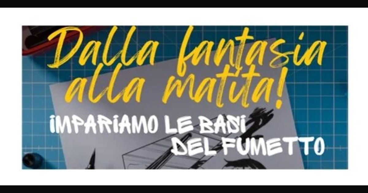 Locandina di Dalla fantasia alla matita, laboratorio di fumetto