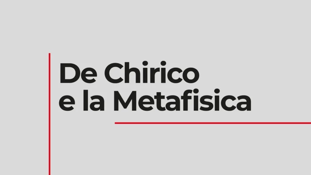 Locandina di De Chirico e la Metafisica
