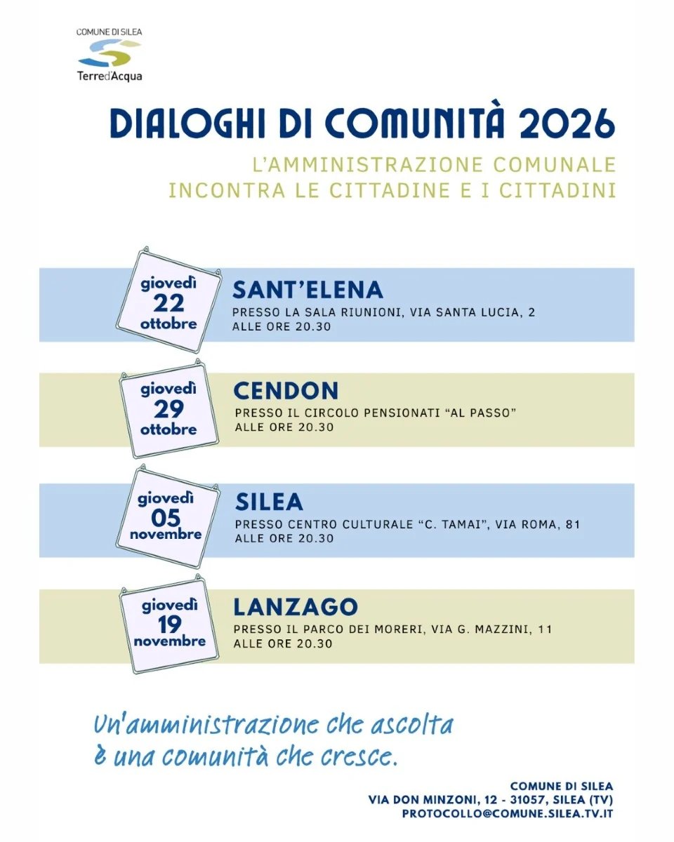 Locandina di Dialoghi di Comunità 2026