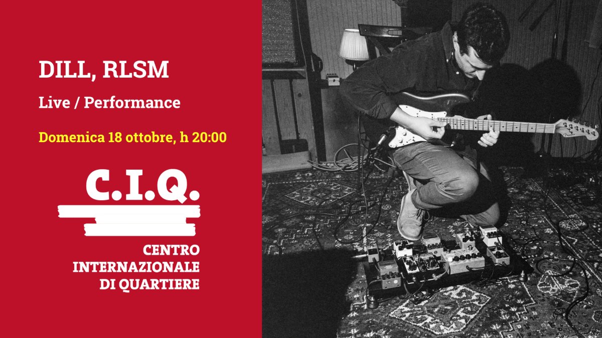 Locandina di DILL, RLSM – Live / Performance