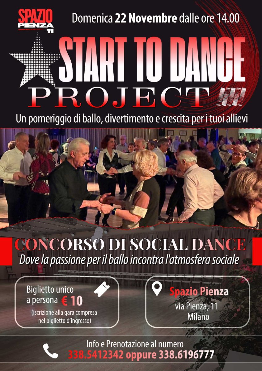 Locandina di Domenica 22 Novembre – Start to Dance Project