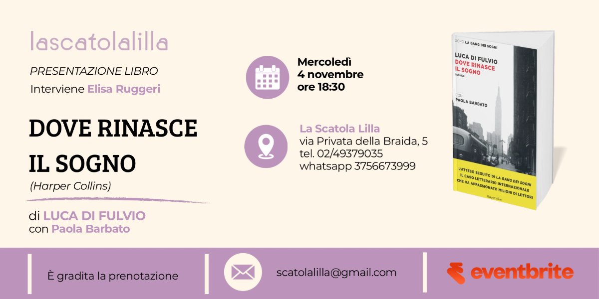 Locandina di Dove rinasce il sogno | Luca Di Fulvio