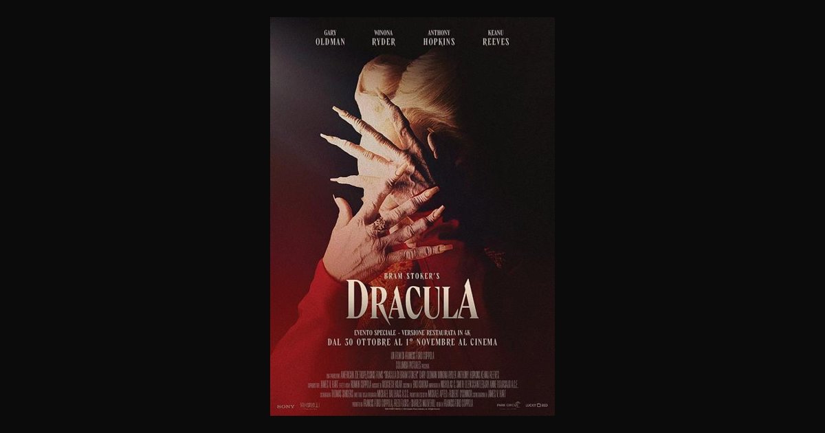 Locandina di Dracula di Bram Stoker