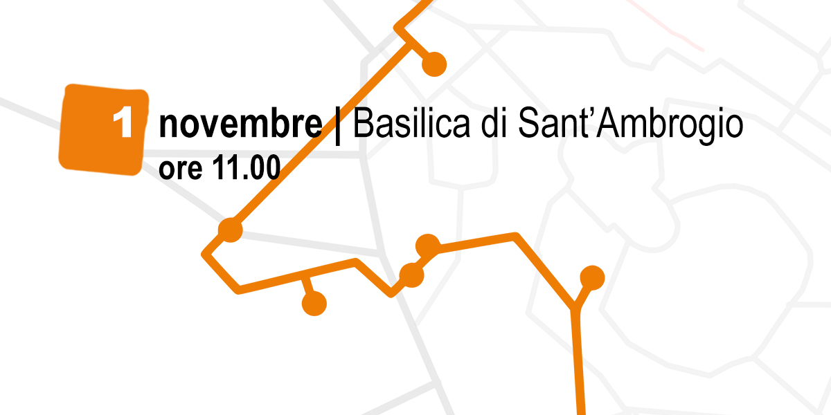 Locandina di Camminare nella memoria – Basilica di Sant’Ambrogio