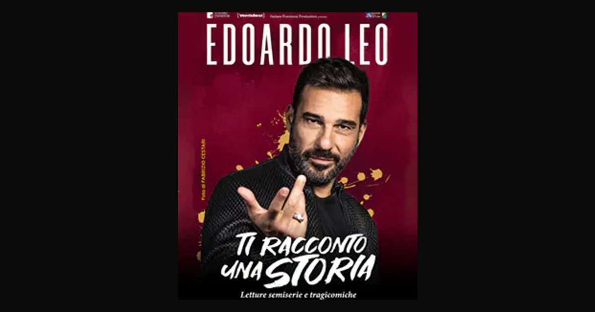 Locandina di Edoardo Leo – Ti racconto una storia