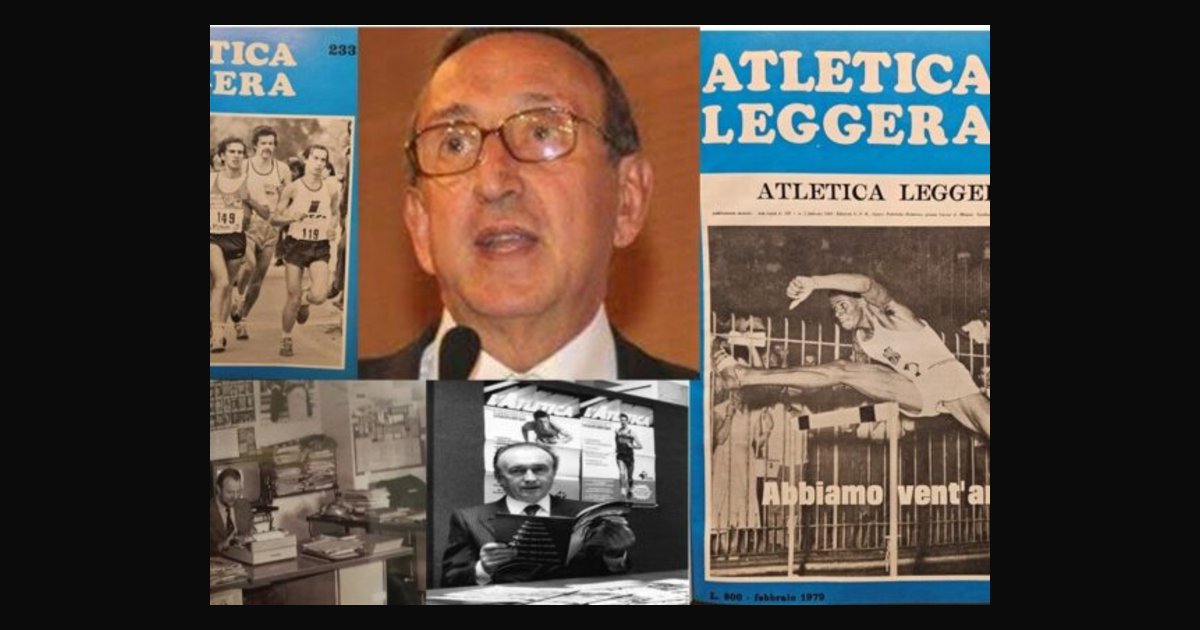 Locandina di “ELIO TRIFARI E LA RIVISTA ATLETICA LEGGERA” e 9° PREMIO MARCO CASSANI