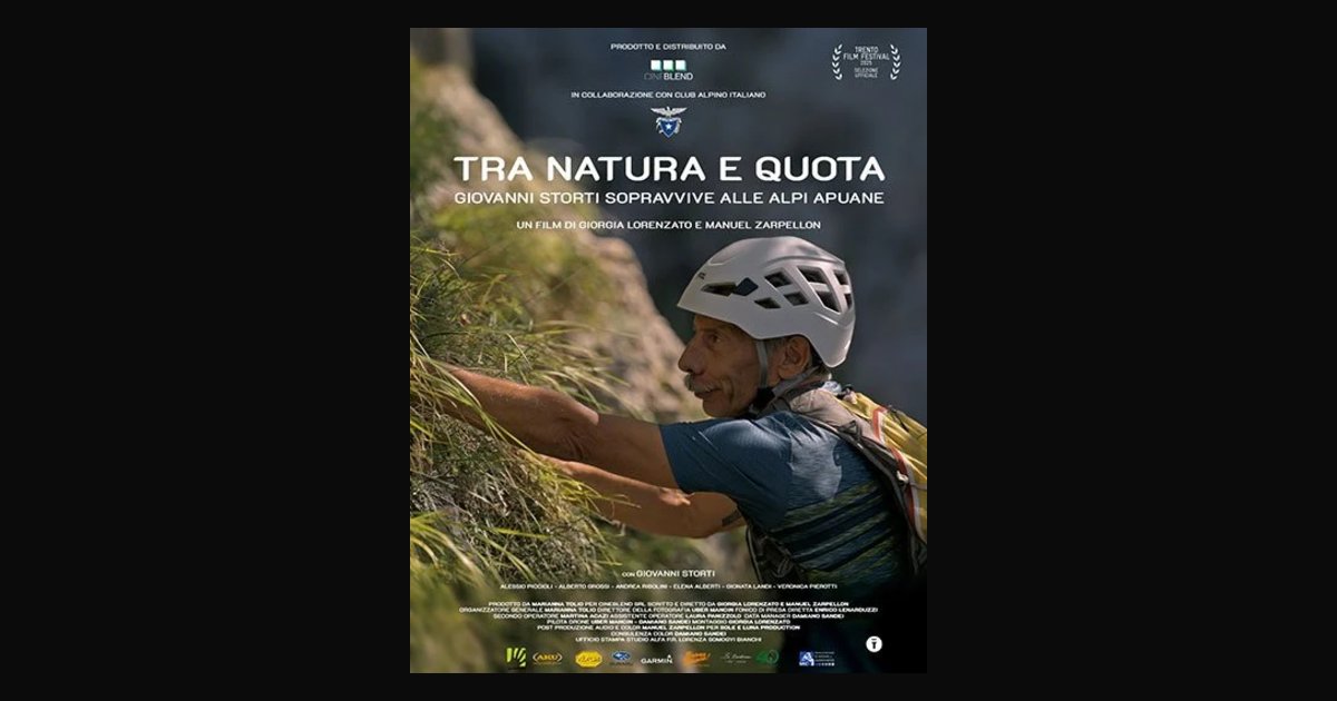 Locandina di Equilibri fragili vol.4 – Tra natura e quota - Giovanni Storti sopravvive alle Alpi Apuane
