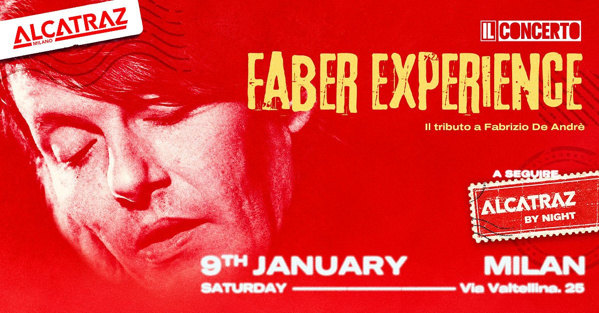 Locandina di Faber Experience – Il Concerto