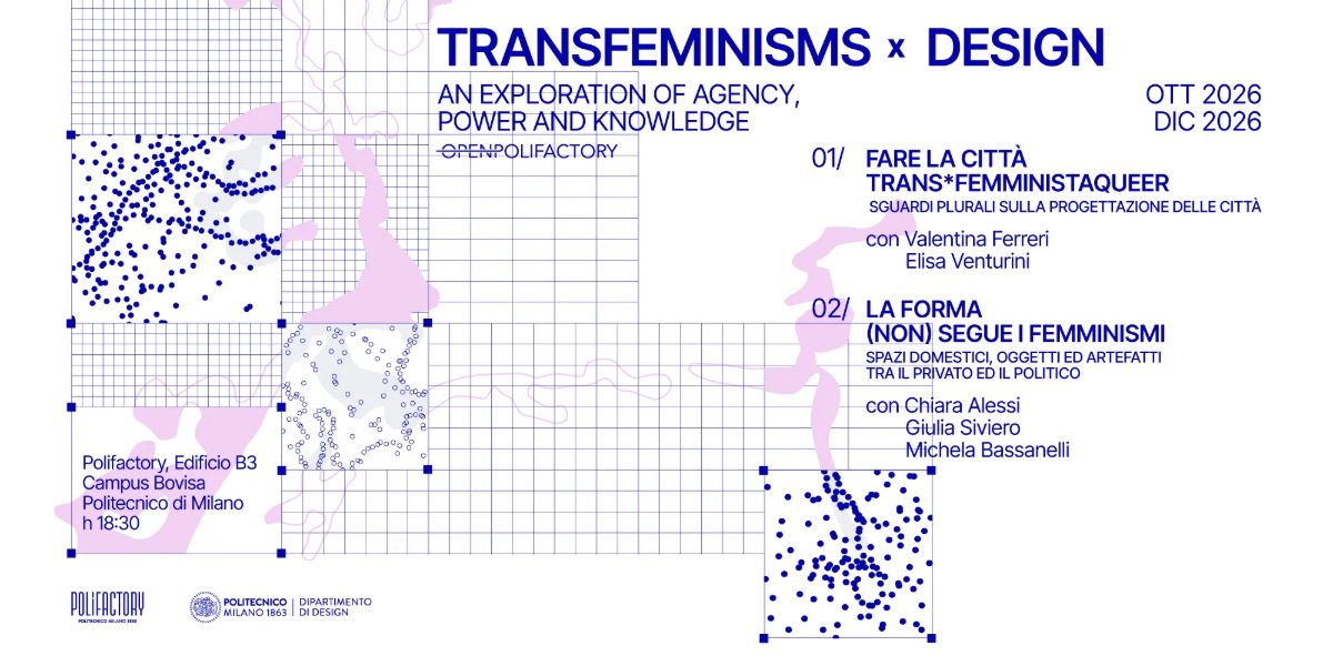 Locandina di Fare la città trans*femministaqueer. Sguardi plurali sulla progettazione delle città