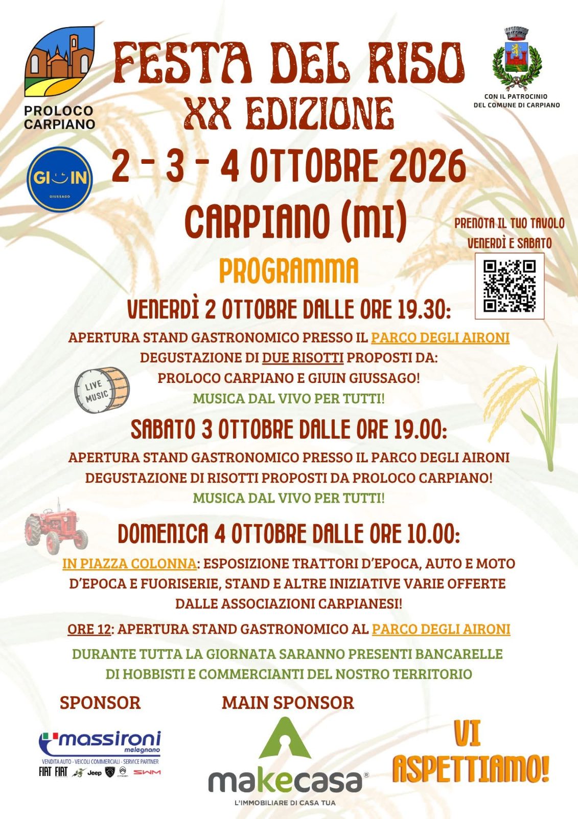 Locandina di Festa del Riso – XI Edizione