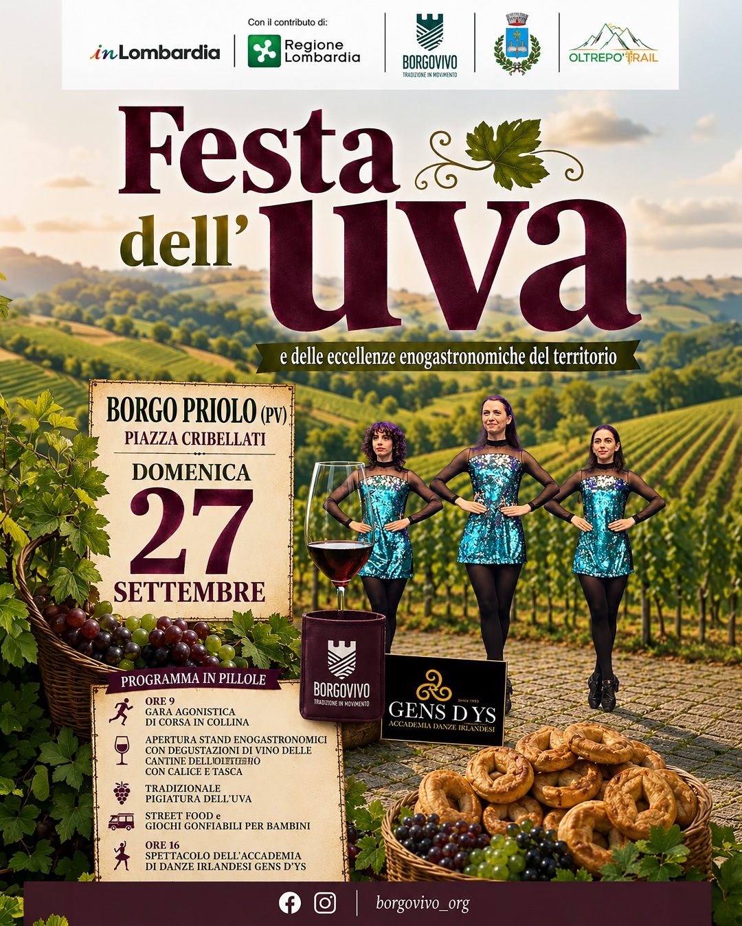 Locandina di Festa dell’uva e delle eccellenze enogastronomiche del territorio