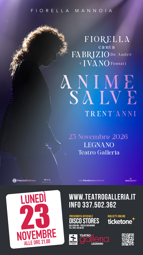 Locandina di Fiorella Mannoia – Anime Salve – Trent’anni