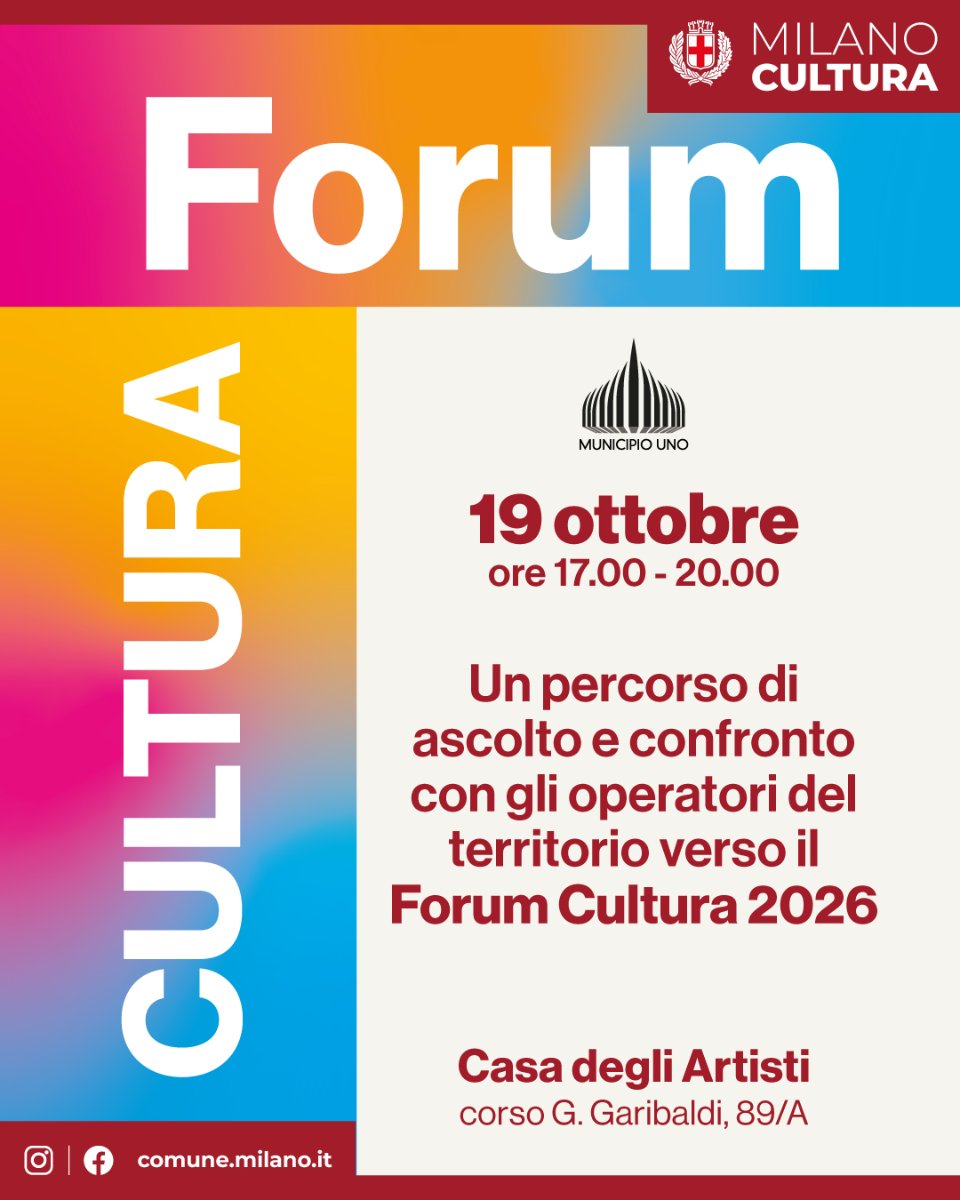 Locandina di Forum Cultura 2026